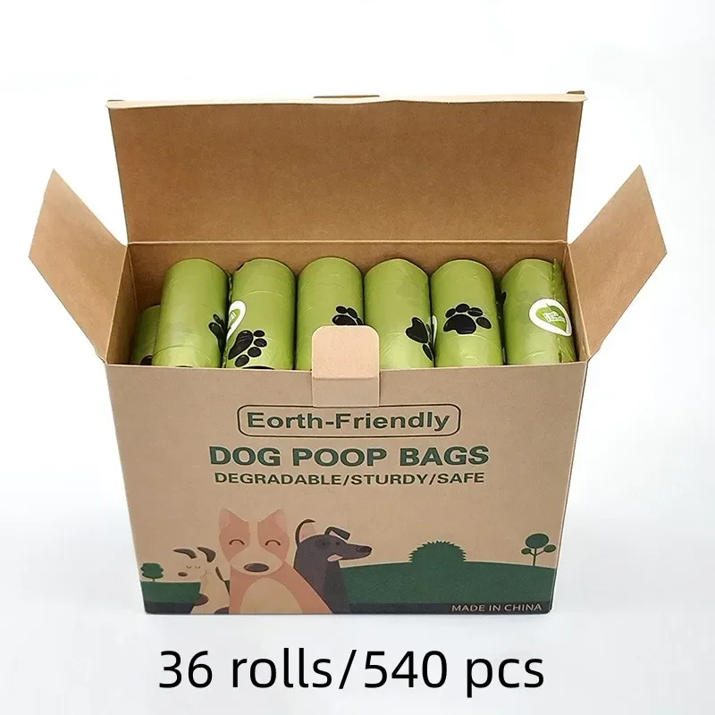 New Pet Biodegradable Trash Bag Dog Poop Bags Bulk Biobase Scented Poo Bag Degradable Cat Waste Bags Dog Poop Dispenser Gifts - Image 9