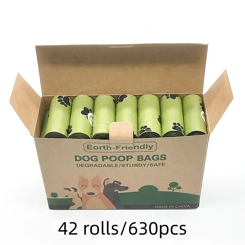 New Pet Biodegradable Trash Bag Dog Poop Bags Bulk Biobase Scented Poo Bag Degradable Cat Waste Bags Dog Poop Dispenser Gifts - Image 12