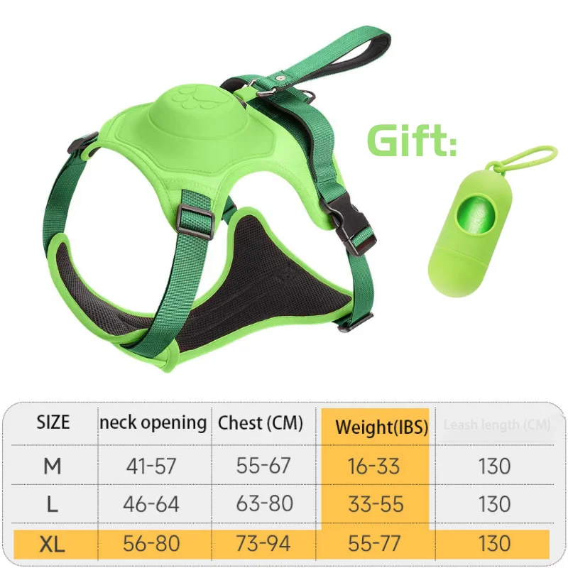 Dog Collar Harness for Medium Large Dogs Explosion-Proof Punch Breathable Adjustable Pet Harness Vest Outdoor Outdoor Training - Image 11